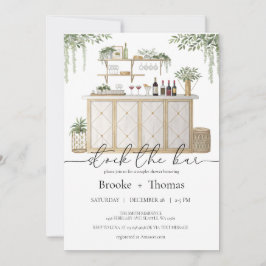 Reserve la invitación a la ducha de la pareja del 