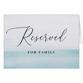 Reserved | Watercolor Blue Wedding Seating Sign