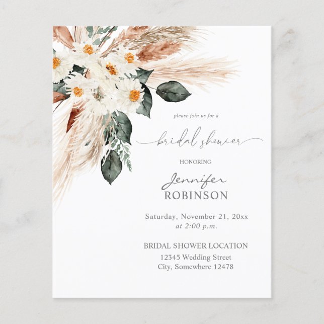 Residuo Bridal 3 Volante del Boho de Presupuesto P (Frente)