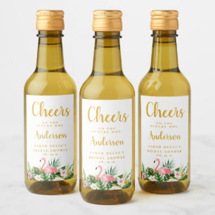 Residuos de novias, etiquetas de vino tropical