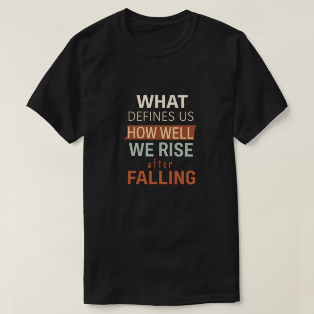 Resiliencia, camiseta de crecimiento personal (Diseño del anverso)