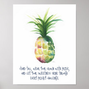 Resiliencia Posters motivacionales Piña