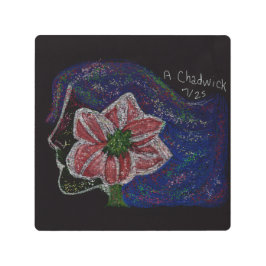 Resiliente arte mural Metalizado de mujer