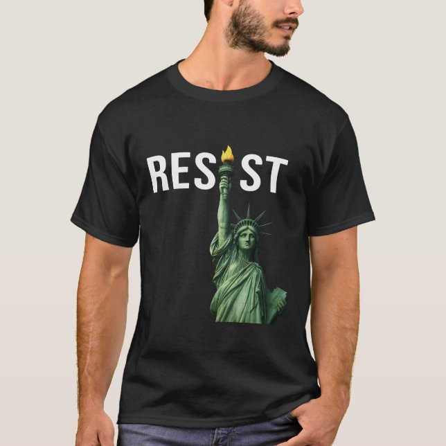 RESIST: Camiseta de la Estatua de la Libertad (Anverso)