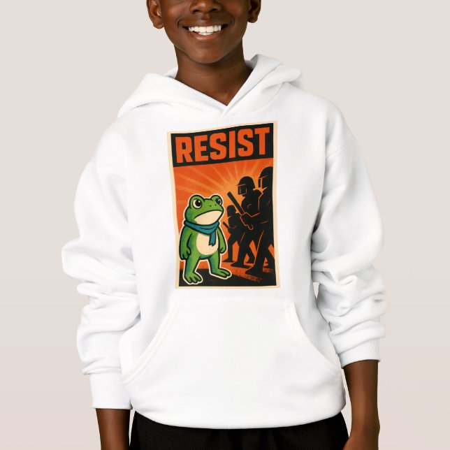 resist frog, frog resistance, portland frog (Anverso)