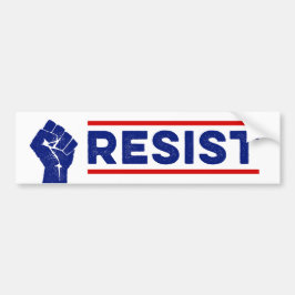 Resista a la pegatina para el parachoques del
