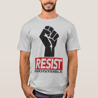 Resista - el arreglo negro en la camisa gris
