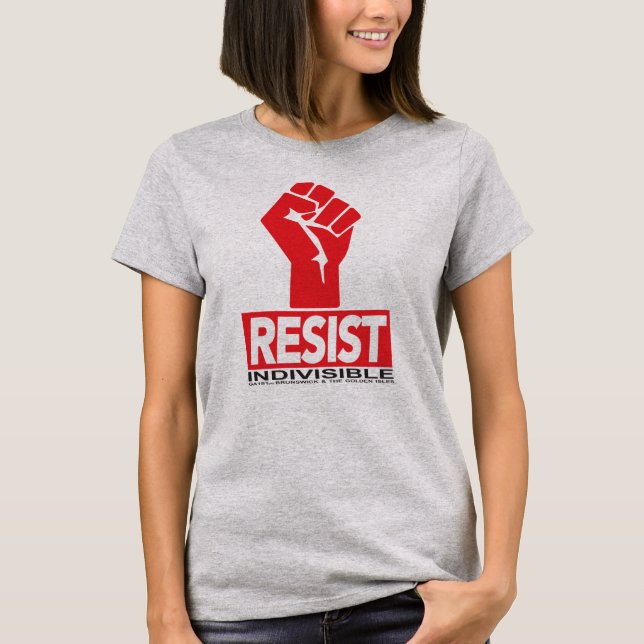 Resista la camiseta - tamaños para mujer - acero (Anverso)