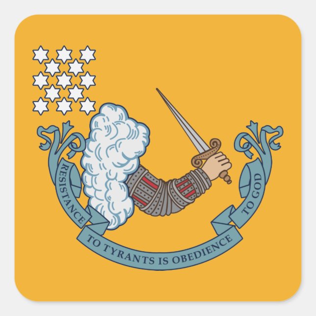 Resistencia a los tiranos - Pegatinas patrióticos (Anverso)