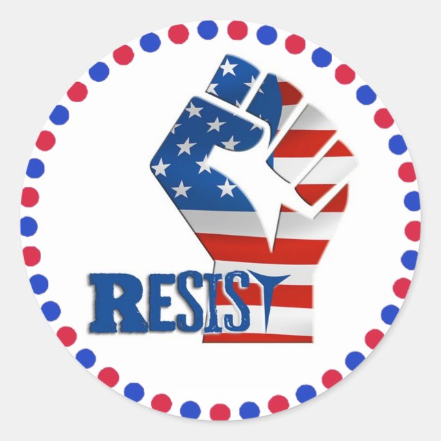 Resistir a los primeros Pegatinas del movimiento a (Anverso)