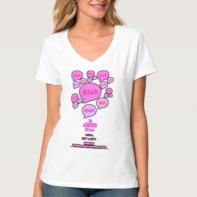 Resistir al diablo - rosado - Camiseta básica feme (Anverso)