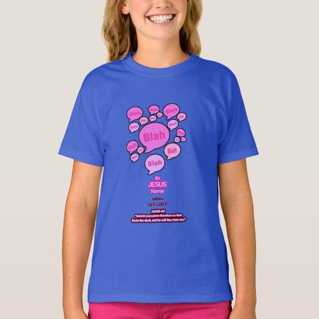 Resistir al diablo - rosado - camiseta del Chica (Anverso)