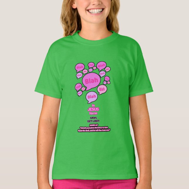 Resistir al diablo - rosado - camiseta del Chica (Anverso)