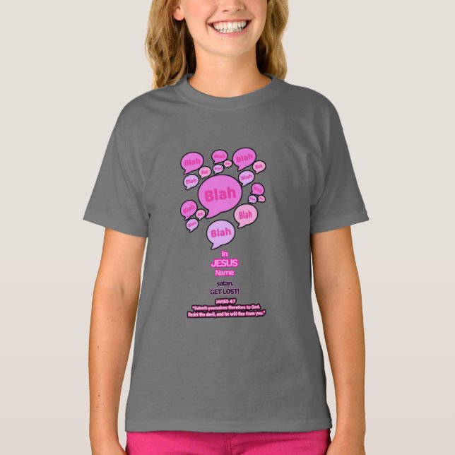 Resistir al diablo - rosado - camiseta del Chica (Anverso)