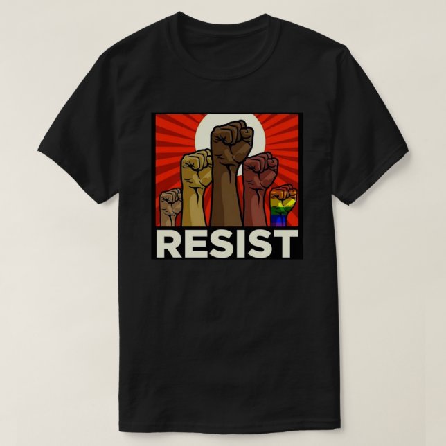 RESISTIR Camiseta esencial (Diseño del anverso)