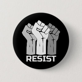 Resistir con puño - en blanco 0002 botón