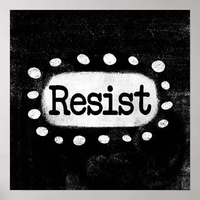 Resistir el arte de la pared Poster (Frente)