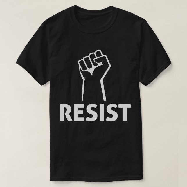 Resistir el puño contra la camiseta de Trump (Diseño del anverso)