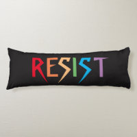 Resistir en los colores del arcoiris Almohada corp