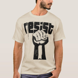 RESISTIR la audaz camiseta política - Levántate po