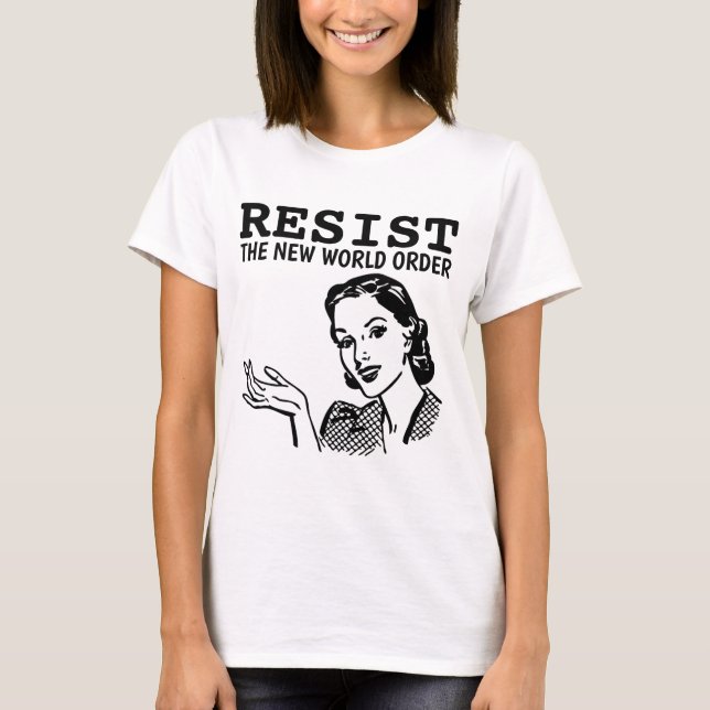 RESISTIR LAS NUEVAS CAMISETAS DE RETRO DE ORDEN MU (Anverso)