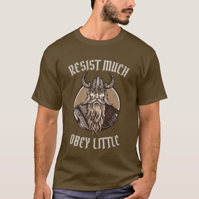 Resistir mucho ruido camiseta nórdica (Anverso)