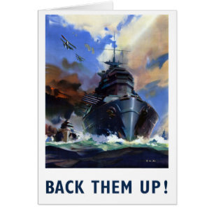 Respaldarlos, Poster militar de Vintage
