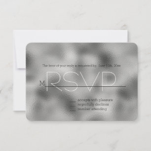 Respaldo plateado RSVP