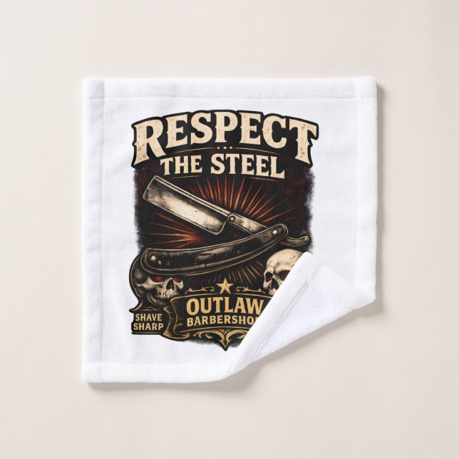 Respect the Steel Straight Washcloth (Toallita)