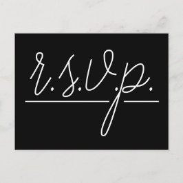 Respetable "r.s.v.p." Postal