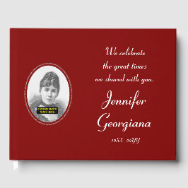 Respetable, sencillo libro de invitados funeral/co