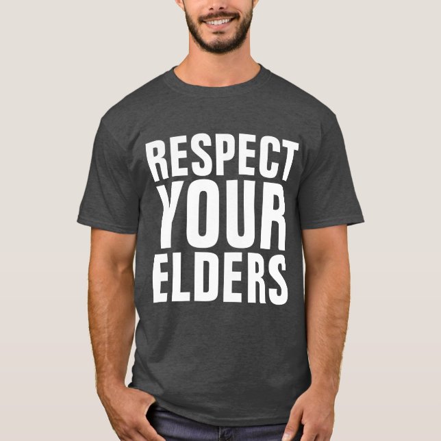 RESPETAR A SUS ANCIANOS Camisetas de cumpleaños di (Anverso)