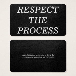 Respetar el proceso