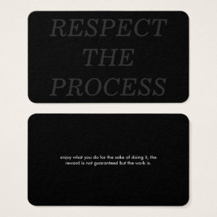 Respetar el proceso
