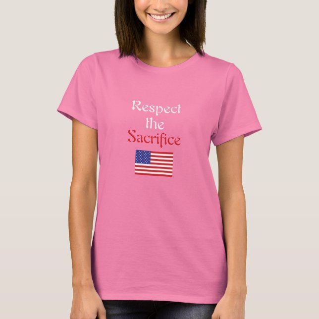 Respetar la camiseta del sacrificio (Anverso)