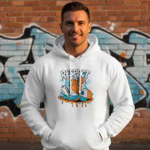 Respetar la Gota Sudadera con Capucha Streetwear