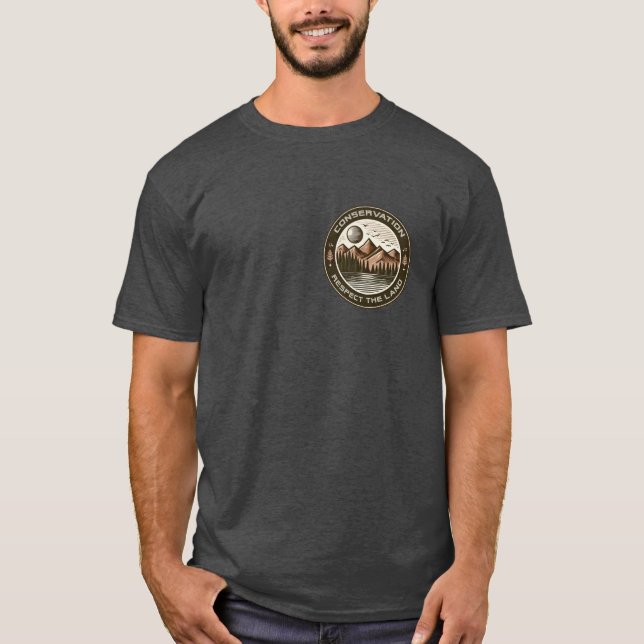 Respetar La Tierra - Camiseta De Conservación (Anverso)