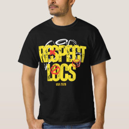 "Respetar los Loc's" Camiseta gráfica de dreadlock