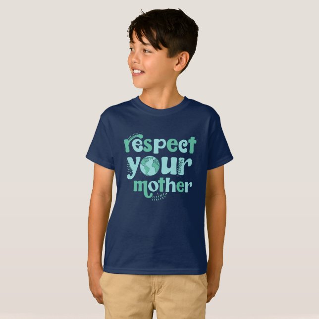 Respete la Camisa de los Niños del Día de la Madre (Anverso completo)