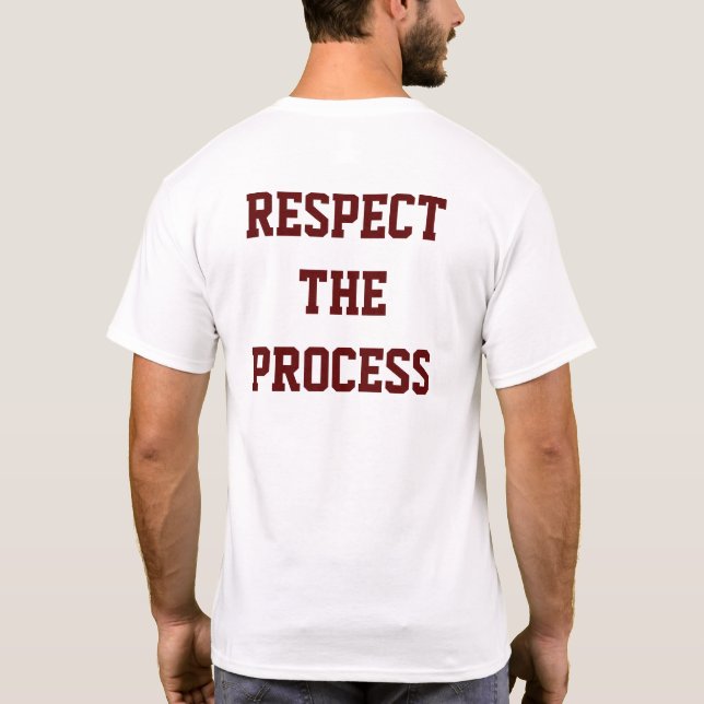Respete la camiseta de los hombres de proceso del (Reverso)