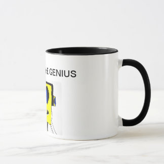 Respete la taza del genio - dibujo animado fresco