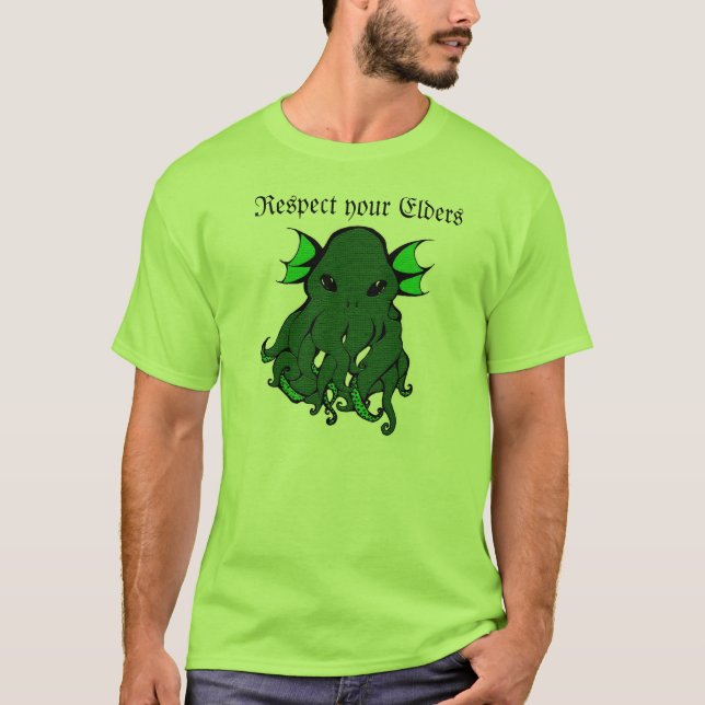 Respete su camisa de Cthulhu de las ancianos (Anverso)