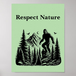 Respeto a la naturaleza Yeti Arte de tinta para pi