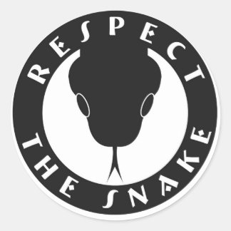 Respeto a los Pegatinas de la serpiente de 3"