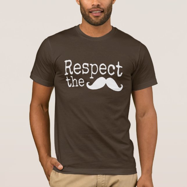 Respeto del bigote oscuro a los camisetas (Anverso)