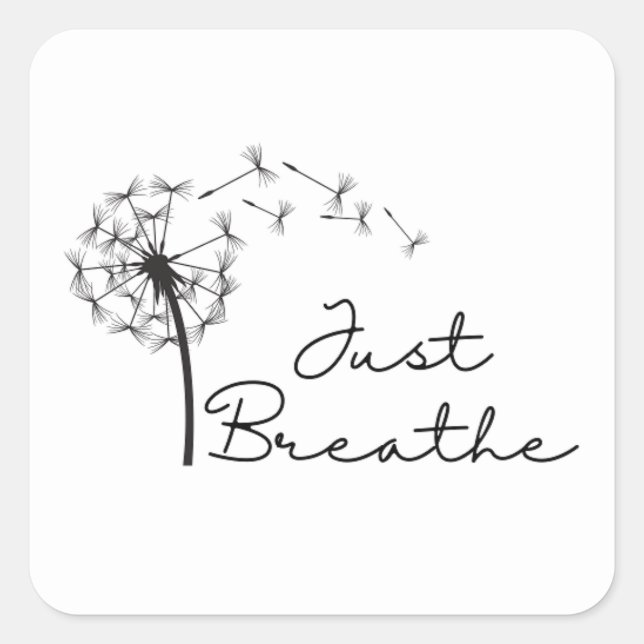 Respira al Pegatina con Dandelion (Anverso)