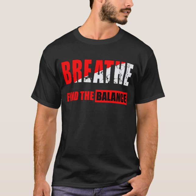 Respira y encuentra el equilibrio Camiseta (Anverso)