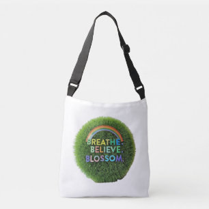 Respirar, creer, florecer - Bolsa de cuerpo cruzad