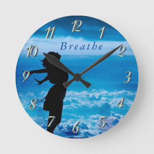 Respire el reloj de pared del estímulo -