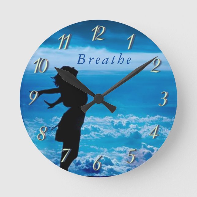 Respire el reloj de pared del estímulo - (Anverso)